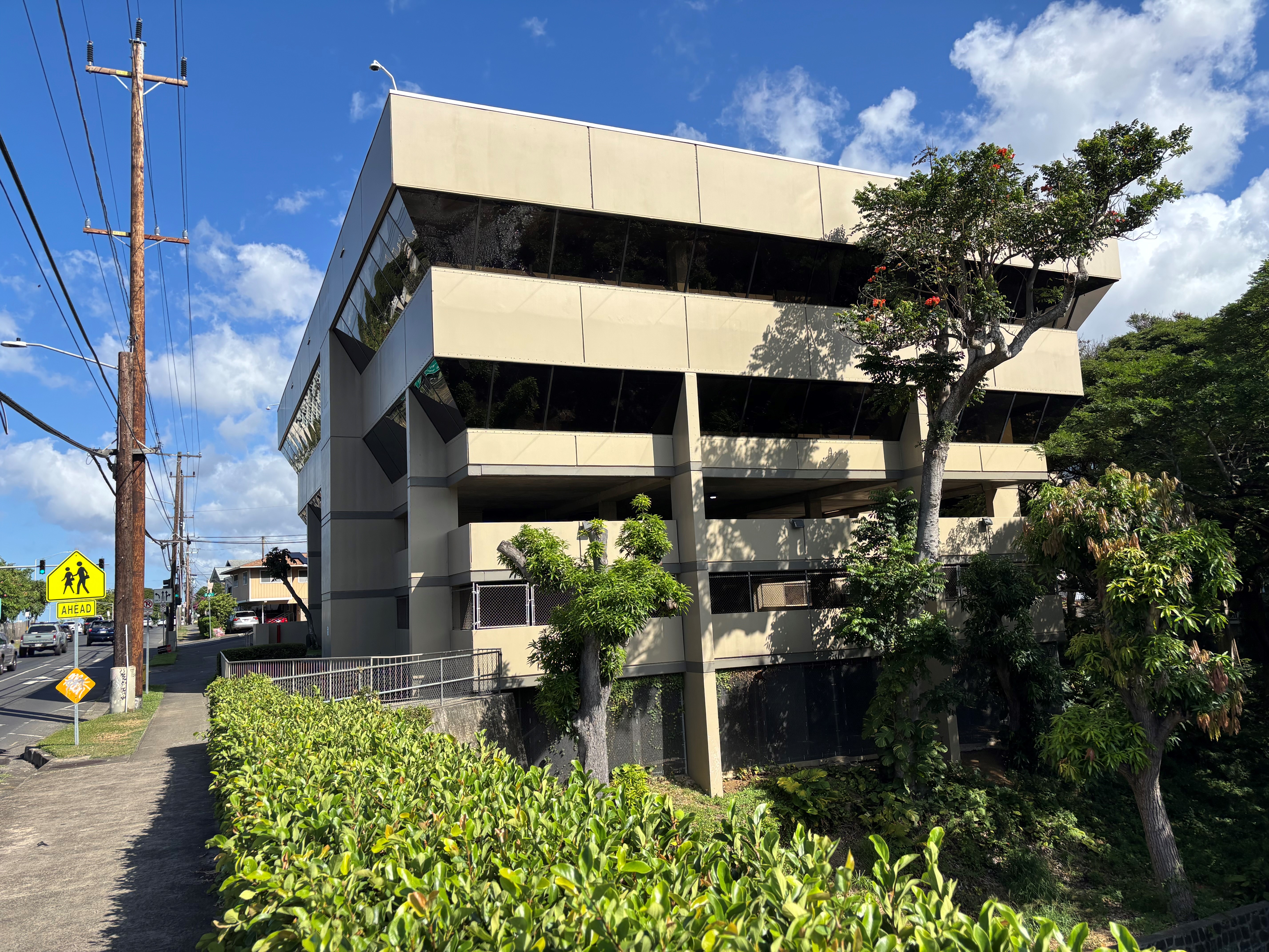 Office building on North School Street that was donated by Central Pacific Bank to the City and County of Honolulu for community service and public benefit use.