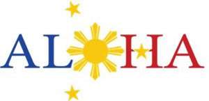 The ALOHA logo featuring the word “ALOHA” with a yellow sun replacing the “O,” accented by small yellow stars above and below the text.